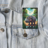 Hippo by the Riverside 缶バッジ (インサイチュ)