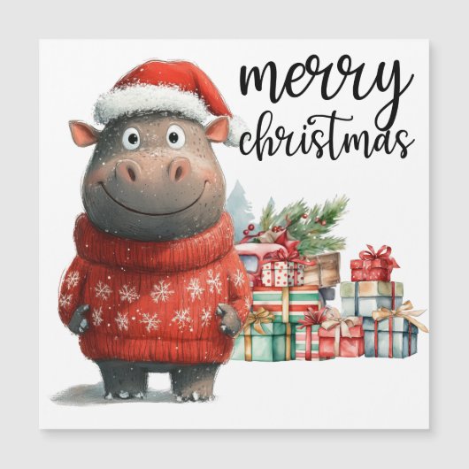 Hippo Christmasをテーマにした動物愛好家 (正面)