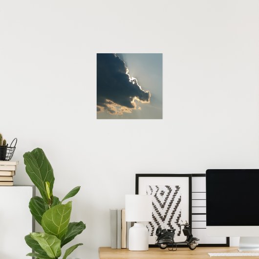 Hippo Cloud Canvas Print ポスター (ホームオフィス)