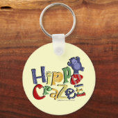 Hippo Crazee （明るい色） キーホルダー (正面)