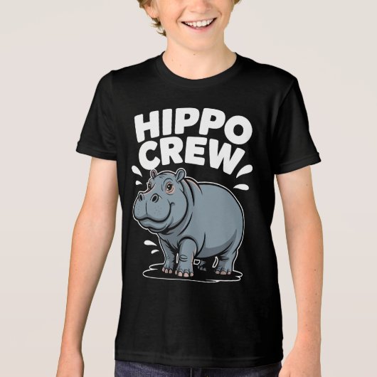 Hippo Crew Hippopotamus トライブレンドＴシャツ (正面)