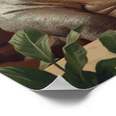 Hippo drinks coffee. Surreal style ポスター (角)