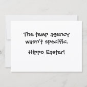 Hippo Easter シーズンカード (裏面)