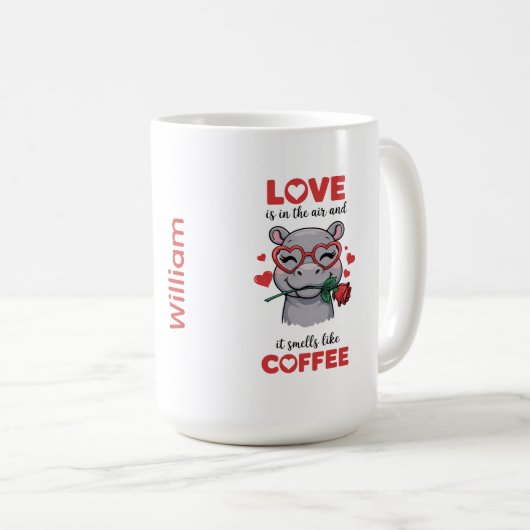 Hippo Express Your Love Mug コーヒーマグカップ (正面右)