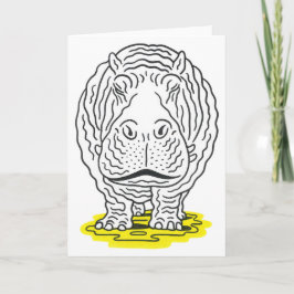 Hippo Greeting card サンキューカード