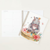 Hippo in Bikini Manicure Coastal Beauty beach spa プランナー手帳 (ディスプレー)