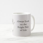 Hippo Look On Bright Side of Life コーヒーマグカップ (正面右)