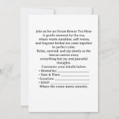  Hippo Ocean Breeze Tea Hour Invitation  招待状 (裏面)