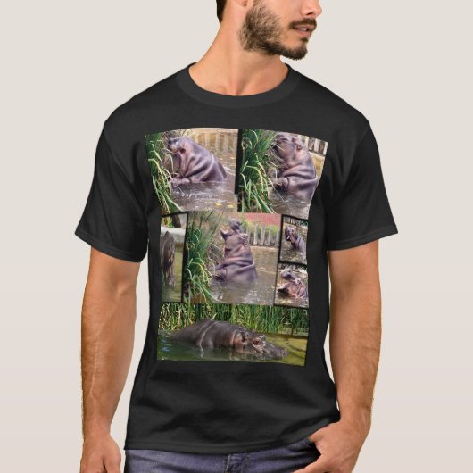 Hippo Photo Collage Tシャツ (正面)