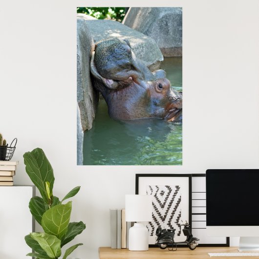 Hippo Poster ポスター (ホームオフィス)