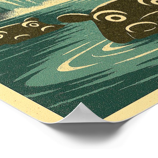 Hippo Poster Theme Park ポスター (角)