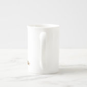 Hippo Surfer in Bikini for Christmas ボーンチャイナマグカップ (裏面)