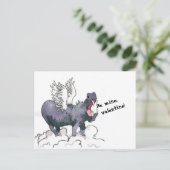 Hippo valentine card ポストカード (スタンド正面)