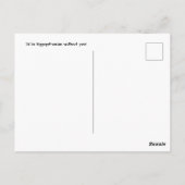 Hippo valentine card ポストカード (裏面)