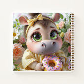 Hippo with a Donut, by Natasha Us   ノートブック (裏面)