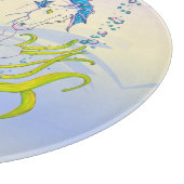 Hippocampus (スカル)(青/紫/ベージュ付) カッティングボード (角)