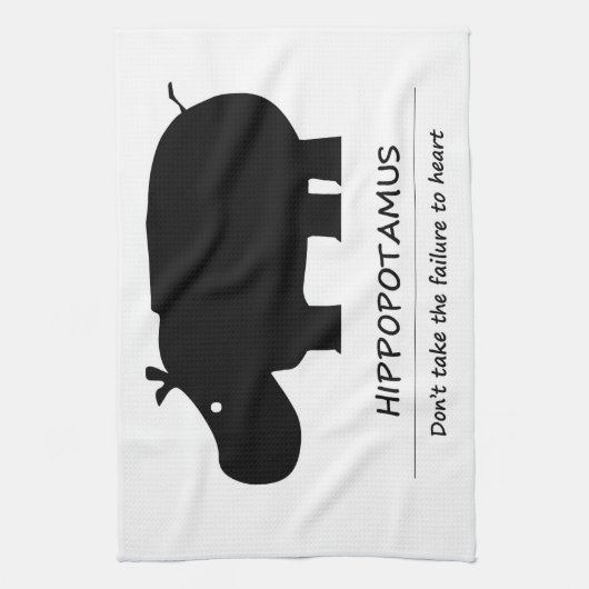 Hippopotamus (カバ) キッチンタオル (縦)