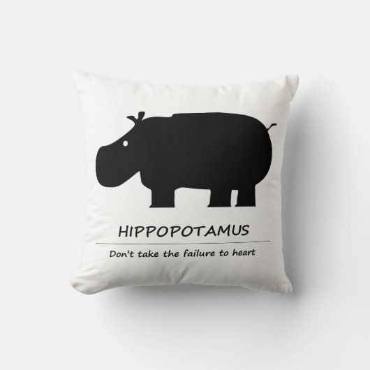 Hippopotamus (カバ) クッション (正面)