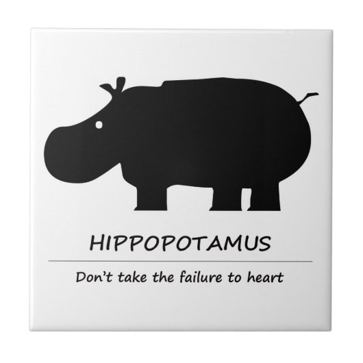 Hippopotamus (カバ) タイル (正面)