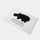 hippopotamus ドアマット (アングル)