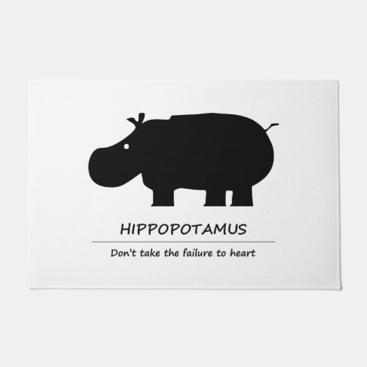 hippopotamus ドアマット (正面)