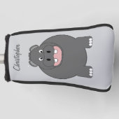 Hippopotamus Design ゴルフヘッドカバー (正面)