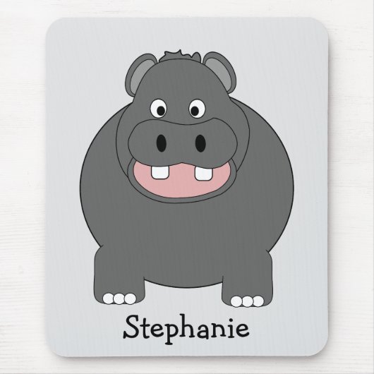Hippopotamus Design マウスパッド (正面)