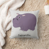 Hippopotamus Design Personalised クッション (ブランケット)