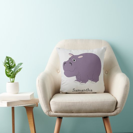 Hippopotamus Design Personalised クッション (椅子)