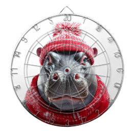 Hippopotamus Scarf and Beany  ダーツボード