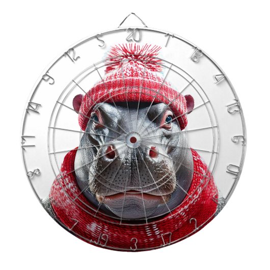 Hippopotamus Scarf and Beany  ダーツボード (正面)