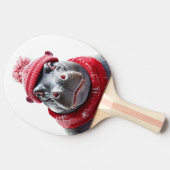 Hippopotamus Scarf and Beany  卓球ラケット (横)