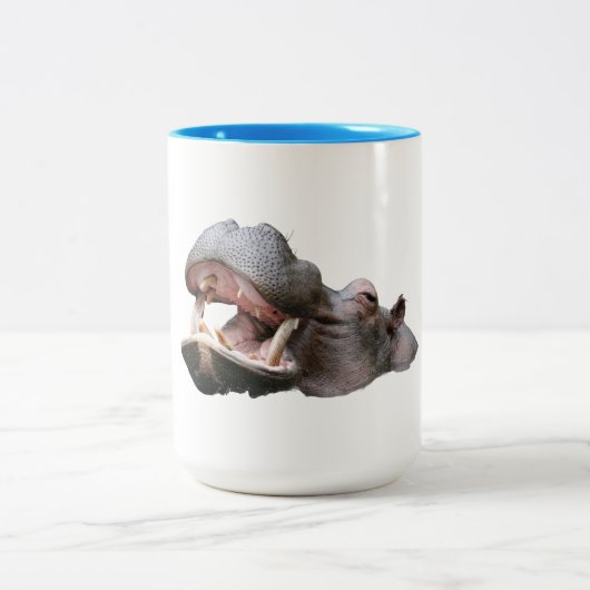 Hippopotamus Two-Tone Mug ツートーンマグカップ (中央)