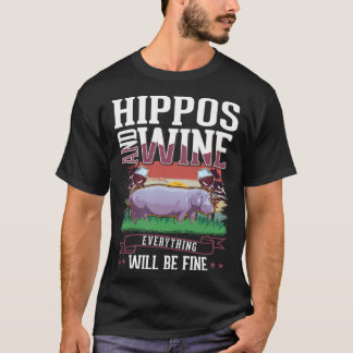 Hipposに容易に気を取られる Tシャツ