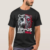 HipposはT実在シャツではない Tシャツ (正面)