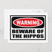 HIPPOS警告ポストカードに注意 ポストカード (正面/裏面)