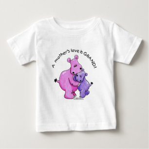 Hippos-A母愛は壮大だ! ベビーTシャツ
