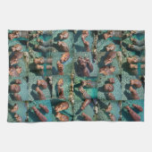 Hippos at 遊: A Pond Paradise キッチンタオル (横)