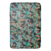 Hippos at 遊: A Pond Paradise バスマット (正面縦)