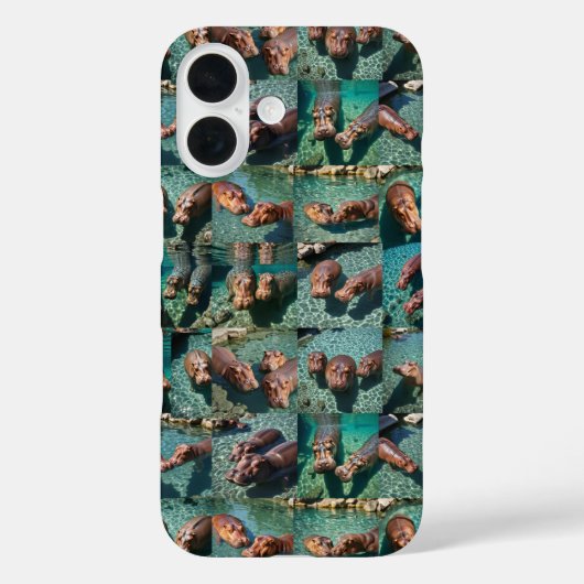Hippos at 遊: A Pond Paradise Case-Mate iPhoneケース (裏面)