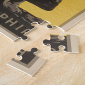 Hippotamusヴィンテージhippo zoo poster wpa ジグソーパズル (側面)