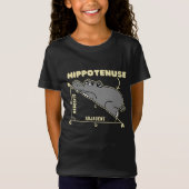 Hippotenuse  Cute Math Hippopotamus For Children Tシャツ (正面)