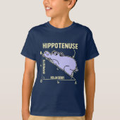 Hippotenuse Lindo Hipopotamo Matematico Para Niños Tシャツ (正面)