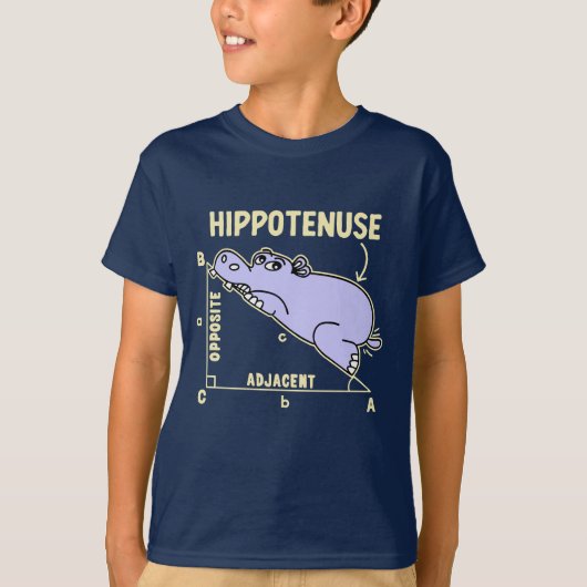 Hippotenuse Lindo Hipopotamo Matematico Para Niños Tシャツ (正面)