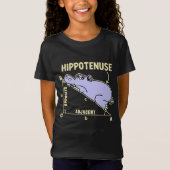 Hippotenuse Lindo Hipopotamo Matematico Para Niños Tシャツ (正面)