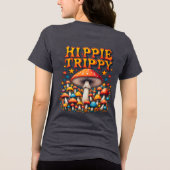 Hippy Boho Mushroom Peace Trippy トライブレンドＴシャツ (裏面)