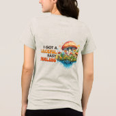 Hippy Boho Mushroom Peace Trippy トライブレンドＴシャツ (裏面)