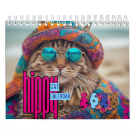 Hippy Cat Calendar, Cat カレンダー
