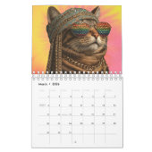 Hippy Cat Calendar, Cat カレンダー (3月 2026)