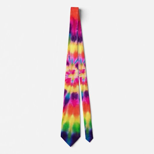 Hippy Peace Retro 60s Tie Dye ネクタイ (正面)